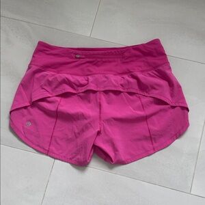 Lululemon Women's Pink Athletic Speed Shorts 4”